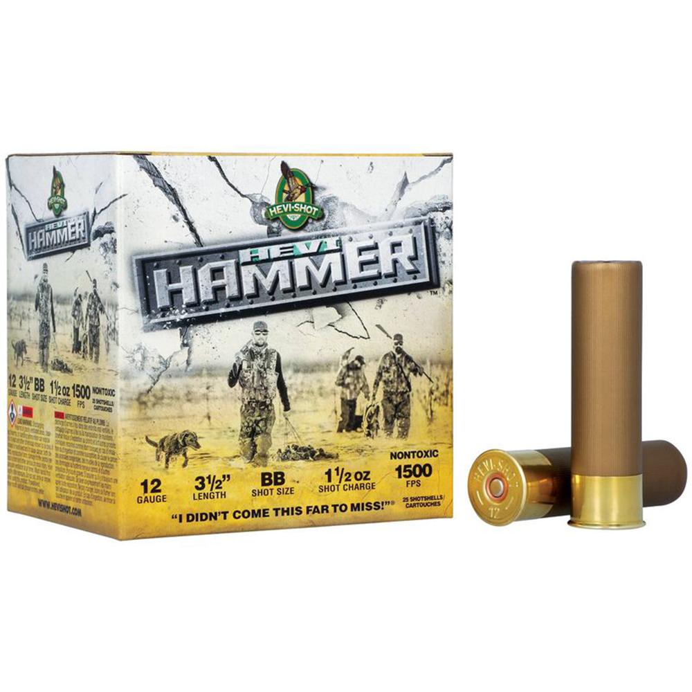 HEVI-Shot Hevi-Hammer Shotshell 12 ga 3.5" 1.5 oz 1500 fps BB 25/rd