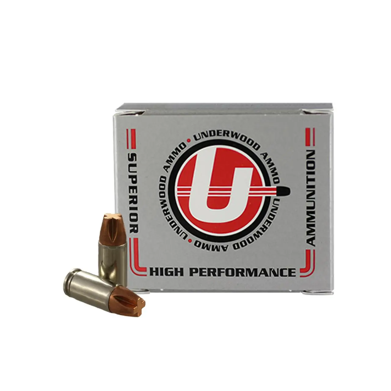 Underwood Hunting & Self Defense Handgun Ammunition 9mm Luger(+P) 115gr Solid1250 fps  20/ct
