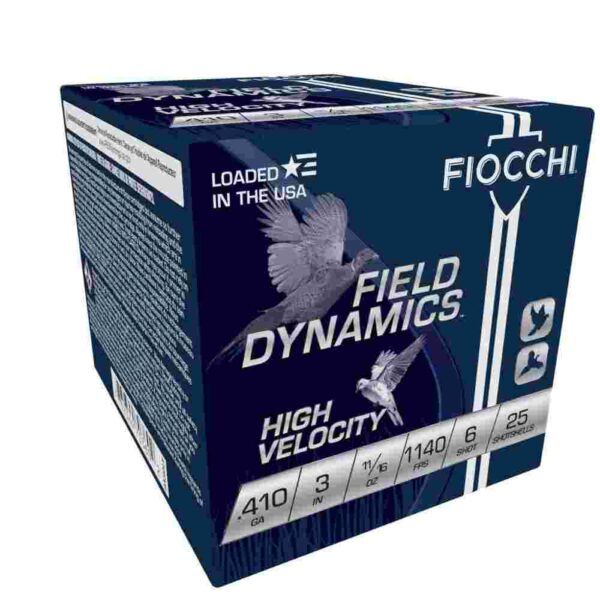 Fiocchi High-Velocity Hunting Load .410 ga 3" MAX 11/16 oz #6 1140 fps - 25/box