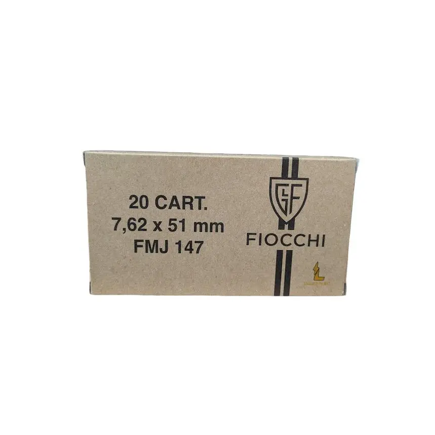 Fiocchi Range Dynamics Rifle Ammunition 7.62x51mm 147gr FMJ 20/ct