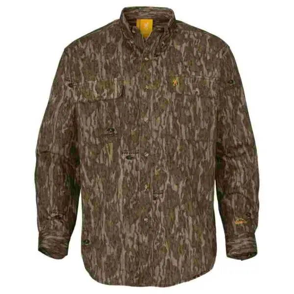 Browning Wasatch-CB Shirt Button-Front 2 Pocket Mossy Bottomland XL