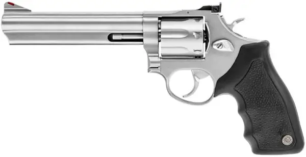 Taurus 66 Handgun .357 Mag 7rd Capacity 6" Barrel Stainless Finish Hogue Grip