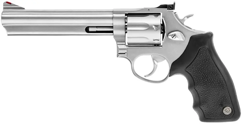 Taurus 66 Handgun .357 Mag 7rd Capacity 6" Barrel Stainless Finish Hogue Grip
