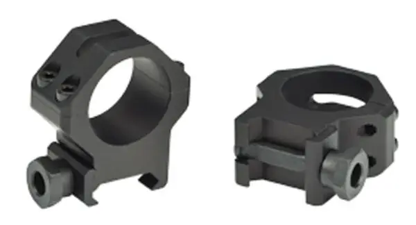 Weaver 4-Hole Tactical Picatinny Aluminum Scope Rings - Matte - 1" Medium