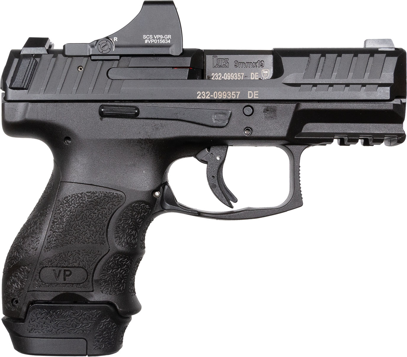 H&K VP9SK OR HLS 9MM 15R BK FS