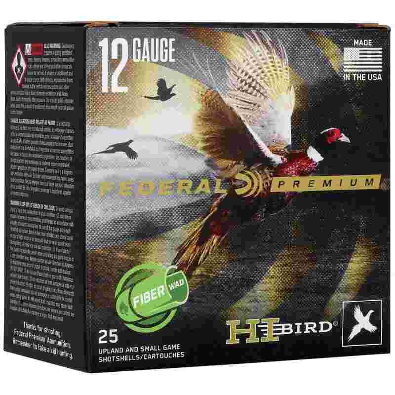 Federal Hi-Bird Fiber Wad Shotshells 12ga 2-3/4" 1-1/4oz 1330fps #6 25/ct