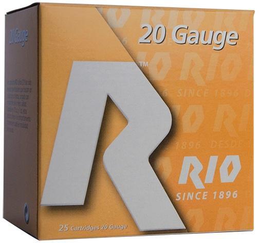 Rio Small Game Load Shotshell 20 ga 3" MAX 1-1/4 oz #5 1250 fps 25/ct