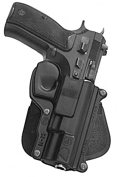 Fobus Standard Paddle Holster for CZ 750D Compact Black Right Hand