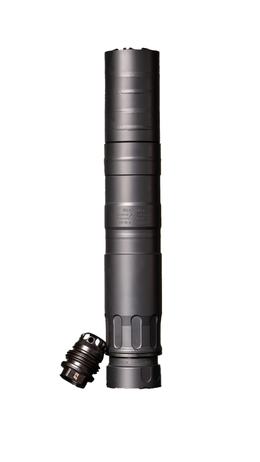RUGGED SUPPRESSORS SURGEX 7.62 SILENCER BLACK