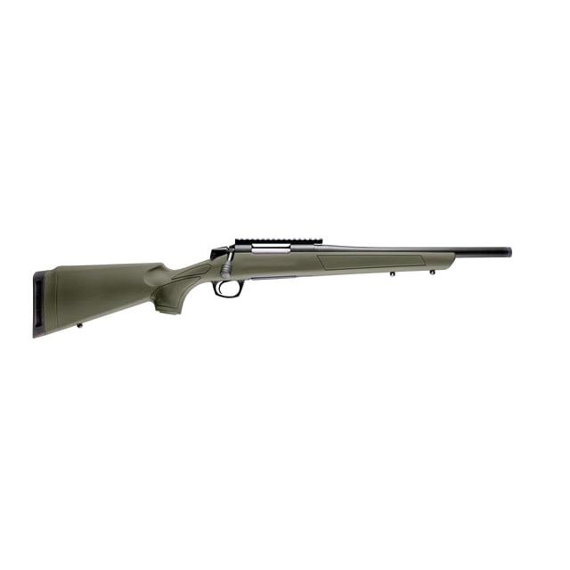CVA Cascade SR Rifle .300 Blackout 4rd Capacity 16.5" Threaded Cerakote Black Barrel OD Green Stock Pic Rail